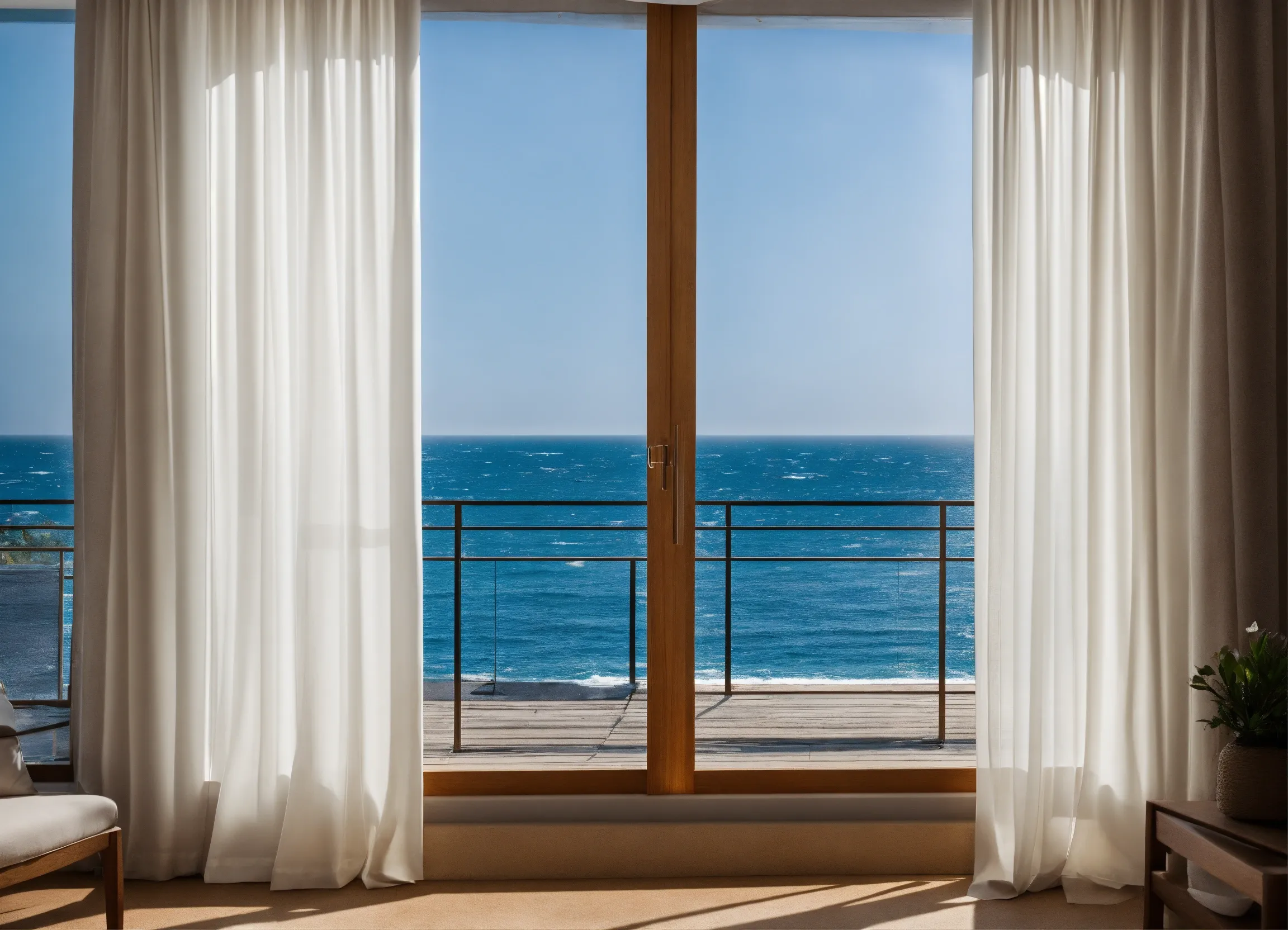 Sand colored linen fabric with medium weight texture