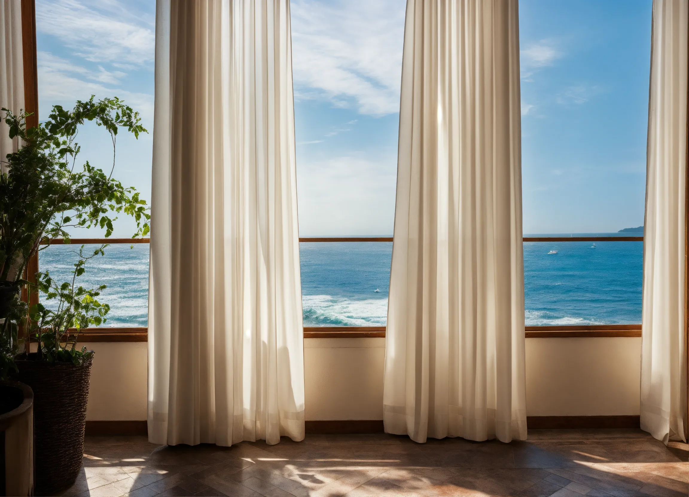 Ivory cotton blackout fabric with smooth finish